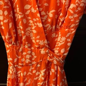 Crossbody tie summer dress. 35 inch length